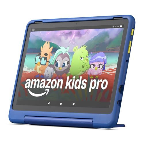 Amazon Fire HD 10 Kids Pro tablet (newest gen)| ages 6–12, long battery life, includes ads-free books