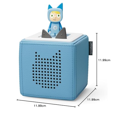 tonies Toniebox Wireless Musical Storybox Starter Set, including 1 Creative, Light Blue