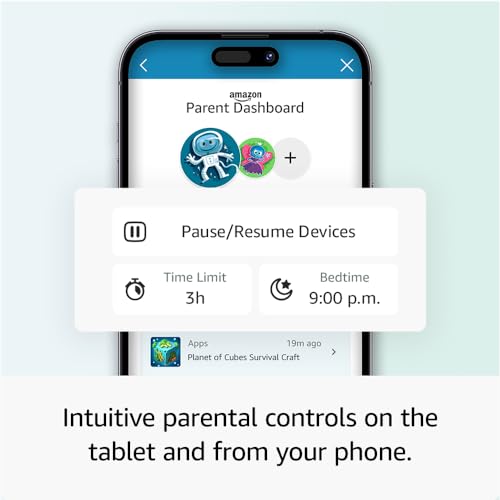 Amazon Fire HD 10 Kids Pro tablet (newest gen)| ages 6–12, long battery life, includes ads-free books