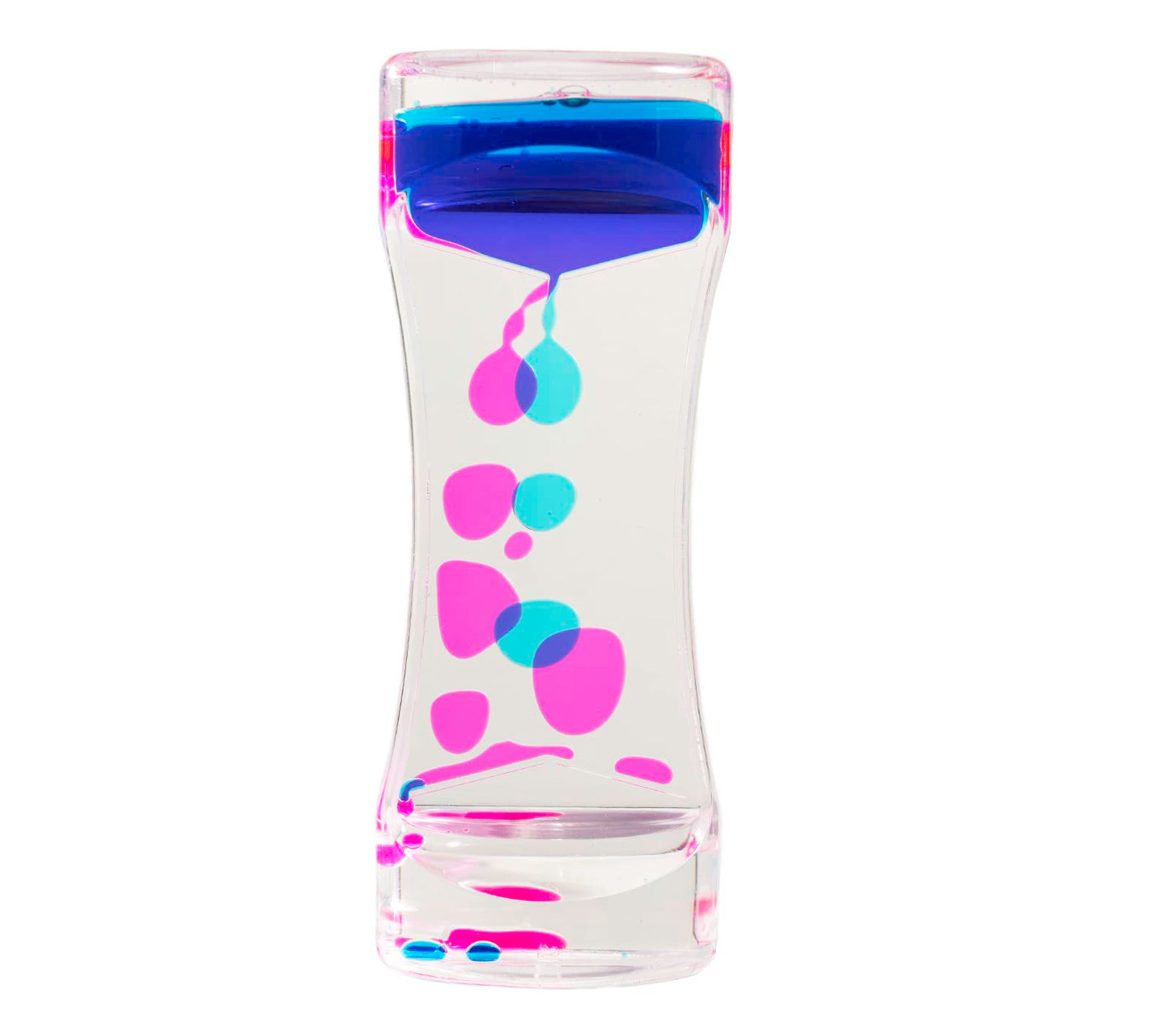 Liquid Sensory Timer for Autism, Sensory Needs, ADHD, Stress Relief, Anxiety. Autism Toy and Special Needs Sensory Fidget. Choice of Colour. (Pink & Blue)