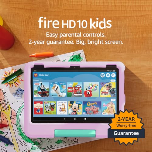 Amazon Fire HD 10 Kids tablet (newest gen) | ages 3–7, includes ads-free books