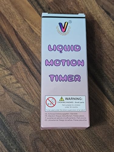 Liquid Sensory Timer for Autism, Sensory Needs, ADHD, Stress Relief, Anxiety. Autism Toy and Special Needs Sensory Fidget. Choice of Colour. (Pink & Blue)