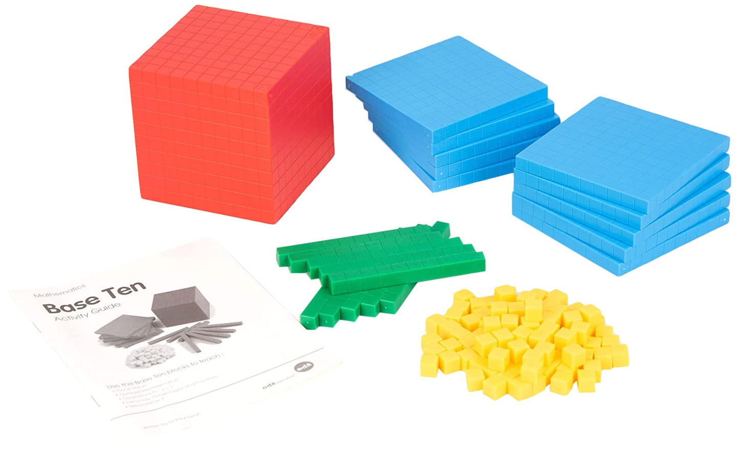 Edx Education Base 10 Educational Blocks Set, Maths Learning Resources