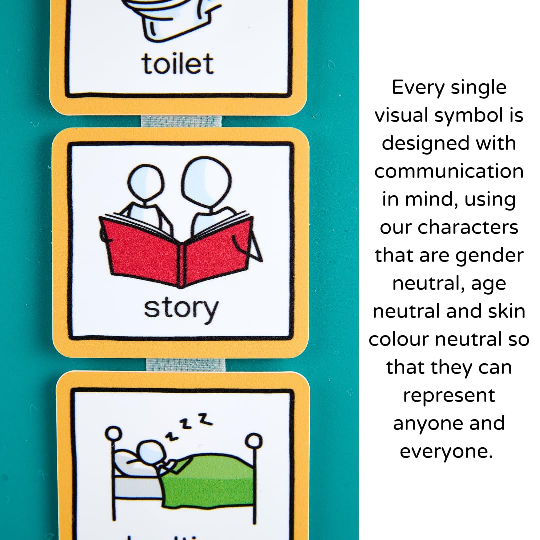 Visual Timetable For Home Visual Schedule Routine Chart for kids with 35 durable visual pecs