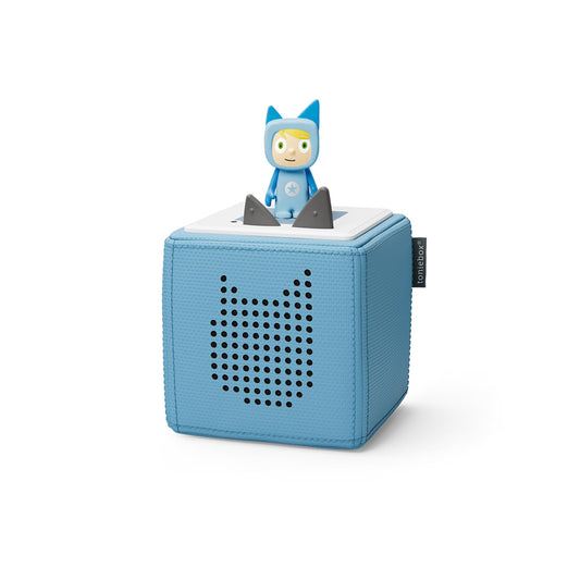 tonies Toniebox Wireless Musical Storybox Starter Set, including 1 Creative, Light Blue