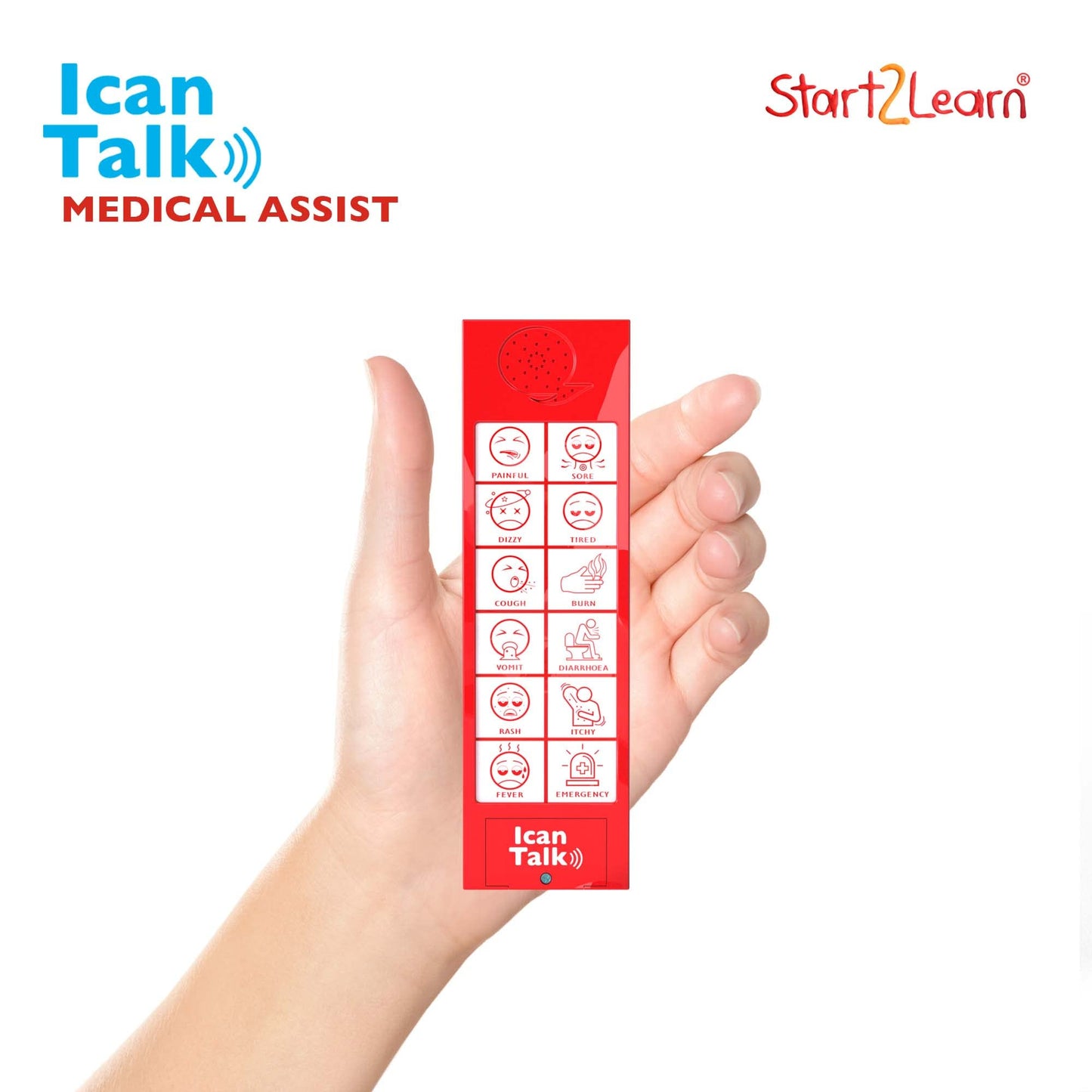 Start2learn- iCan Talk Medical Assist UK, Handheld Communication Sound Device