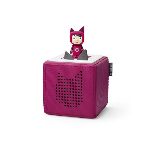 tonies Toniebox Wireless Musical Storybox Starter Set, including 1 Creative, Purple