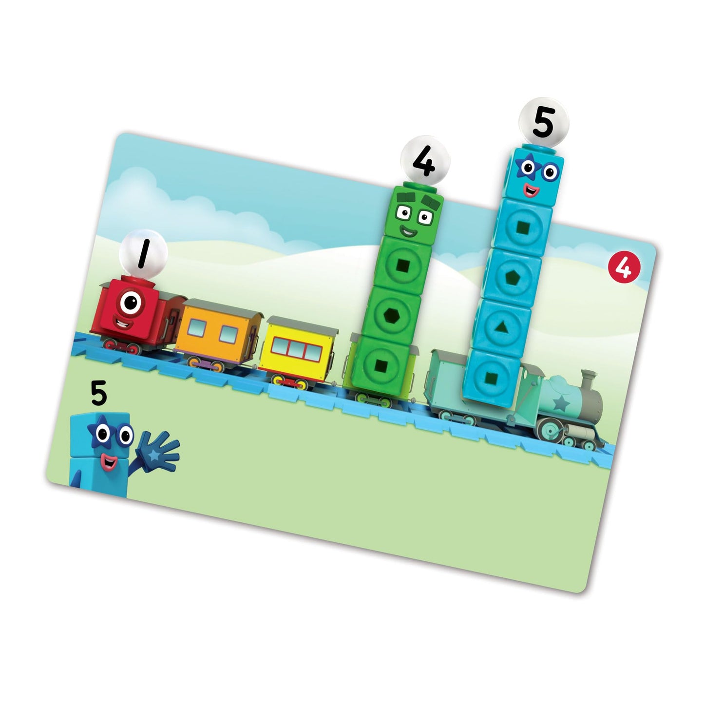 Learning Resources MathLink Cubes Numberblocks 1-10 Activity Set, Early Years Maths Learning, Build, Learn & Play in The Classroom & at Home