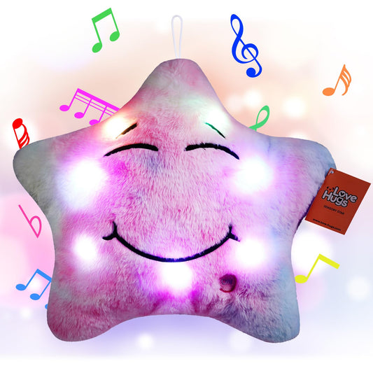 LoveHugs Musical Star Teddy Sensory Light - Sensory Toys For Autism - Sleep Aid For Kids