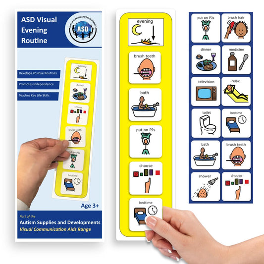 Bedtime Routine Kids Daily Schedule – Visual Schedule for kids with Autism