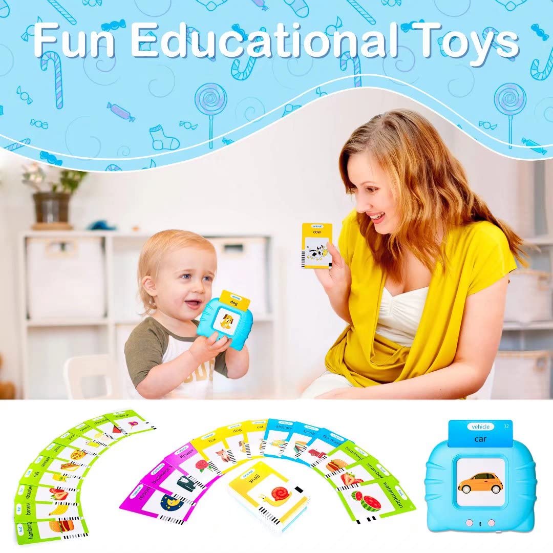 Talking Flash Cards Early Educational Toys for 3 4 5 6 Year Old Baby Boys Girls, Preschool