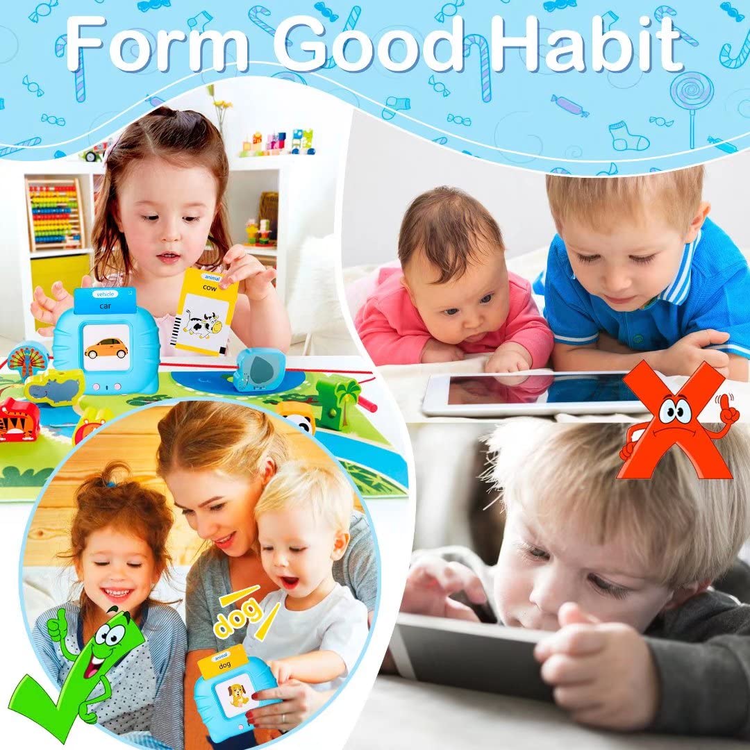 Talking Flash Cards Early Educational Toys for 3 4 5 6 Year Old Baby Boys Girls, Preschool