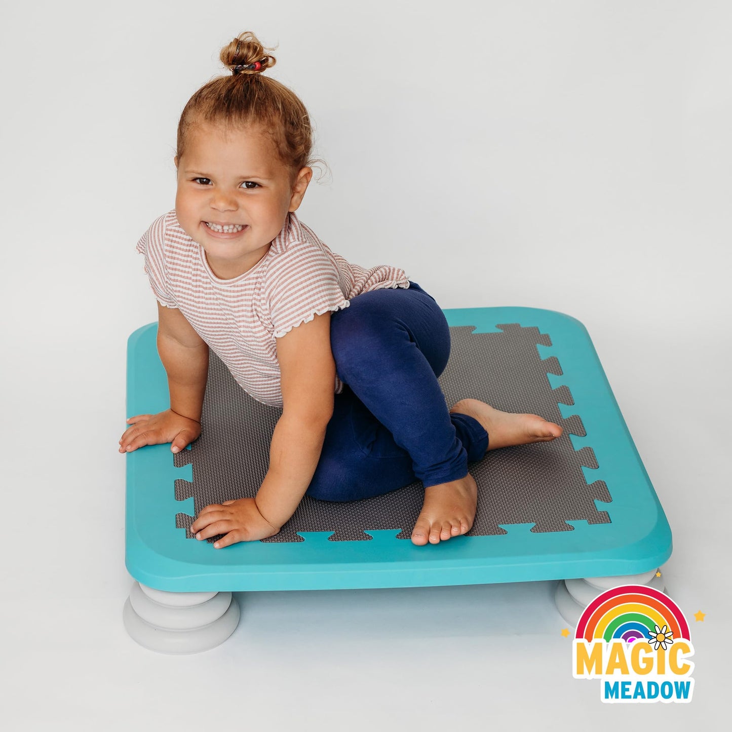 MagicMeadow Children’s Trampoline Board | Enchanting Children’s Trampoline Board | An Autism-Friendly Sensory Toy for Active Play & Therapy (Red)