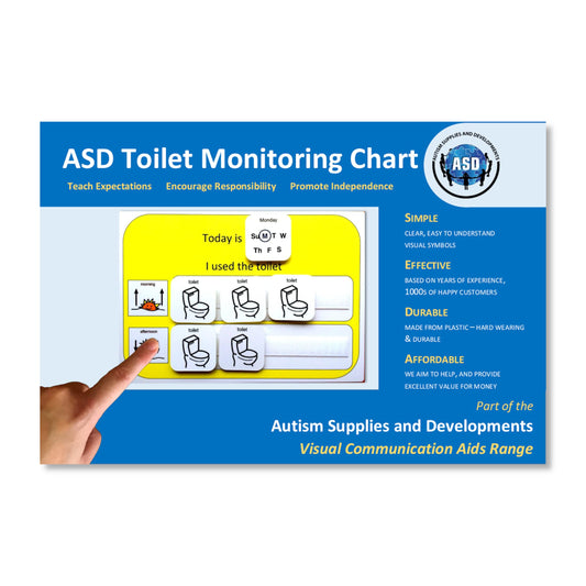 Potty Training Sticker Chart Visual Aid - Teaches Kids to Use the Toilet – SEN –Autism