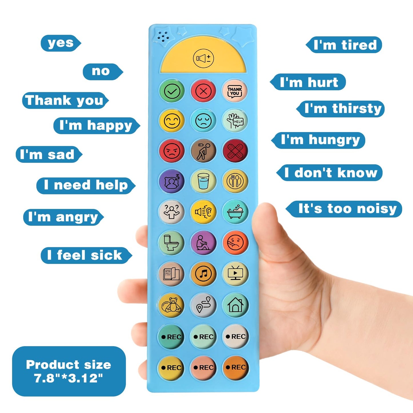 AAC Communication Device for Autism, Joyreal Autism Sensory Equipment for Speech Therapy