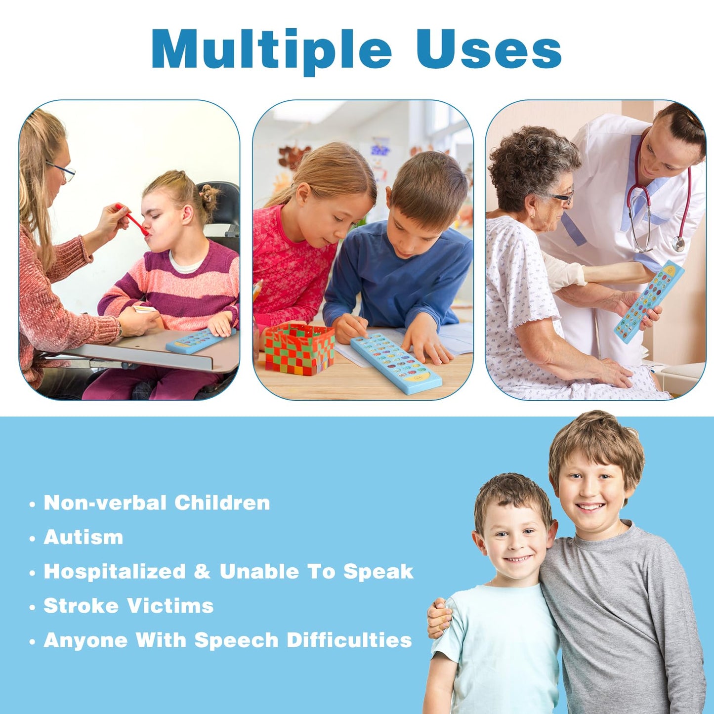 AAC Communication Device for Autism, Joyreal Autism Sensory Equipment for Speech Therapy