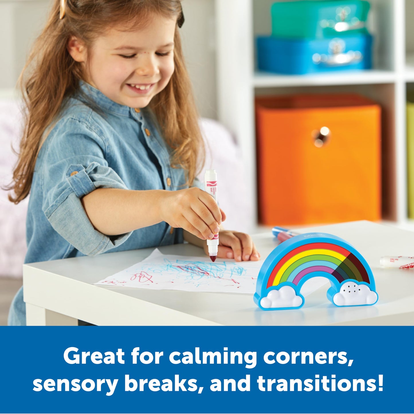 Learning Resources Rainbow Visual Timer for Kids, Sensory Timer for Autism, ADHD