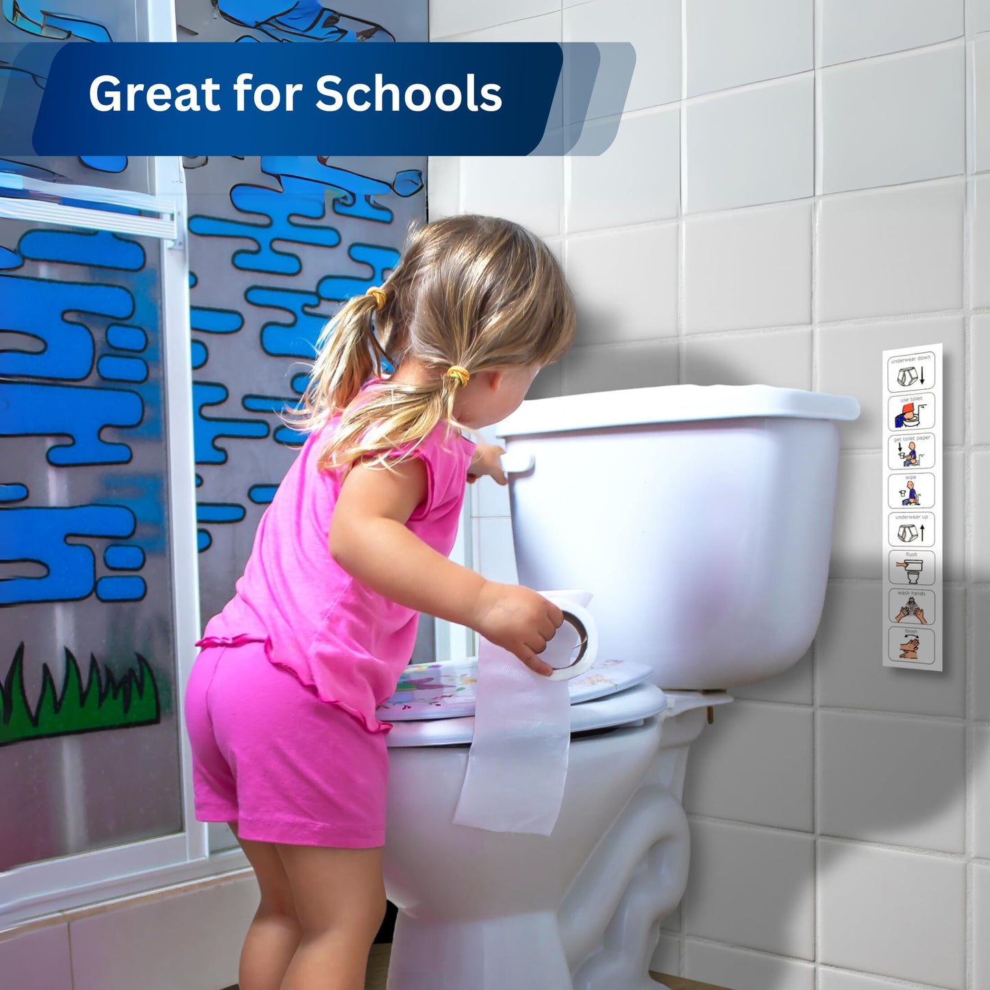 Potty Training Visual Aid Kids – Teaches Kids to Use the Toilet – SEN –Autism Learning Resources