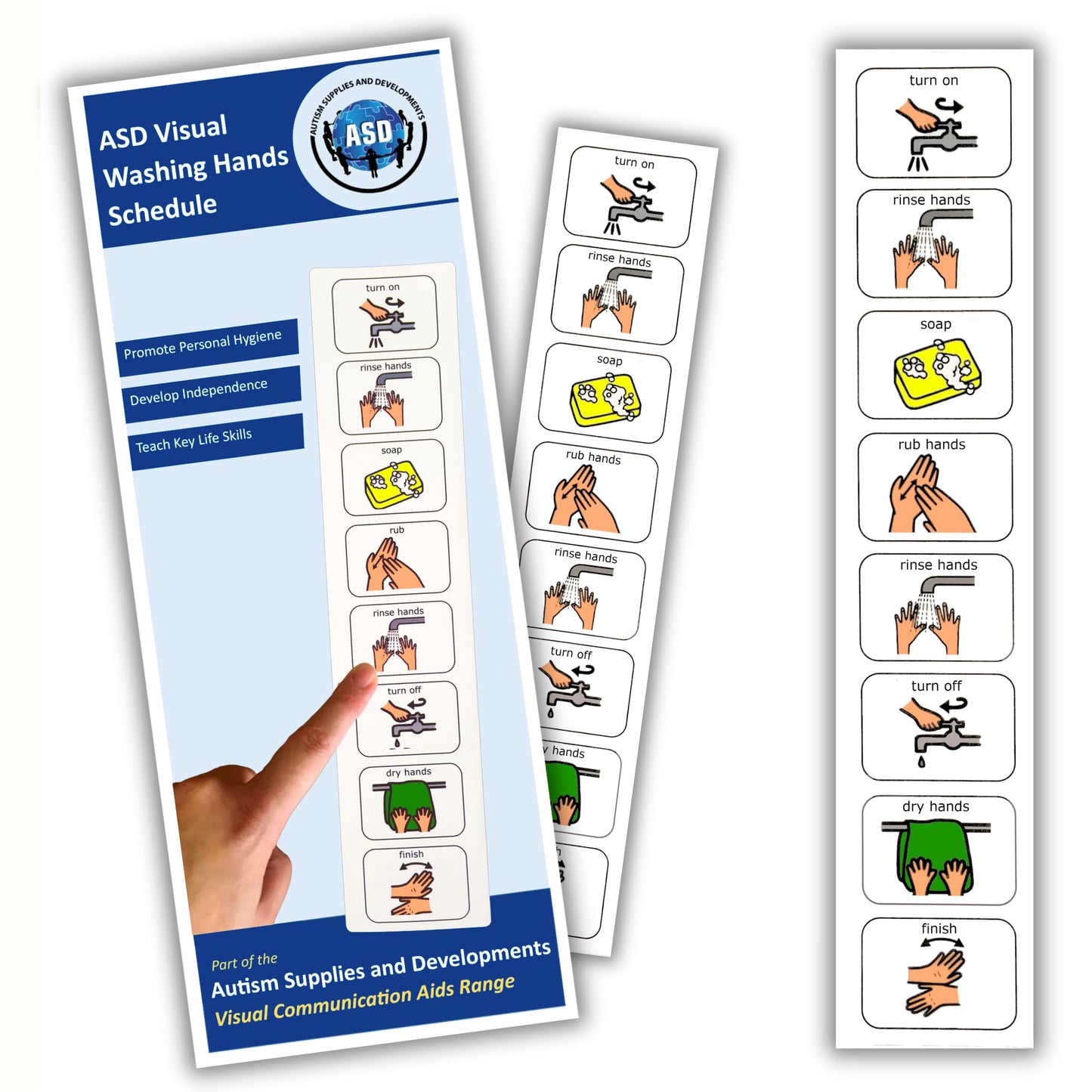 Autism Washing Hands Visual Aid –Independent Hand Washing for Kids –SEN –Autism Learning Resources –Visual Timetable for Autistic Children–Flash Cards