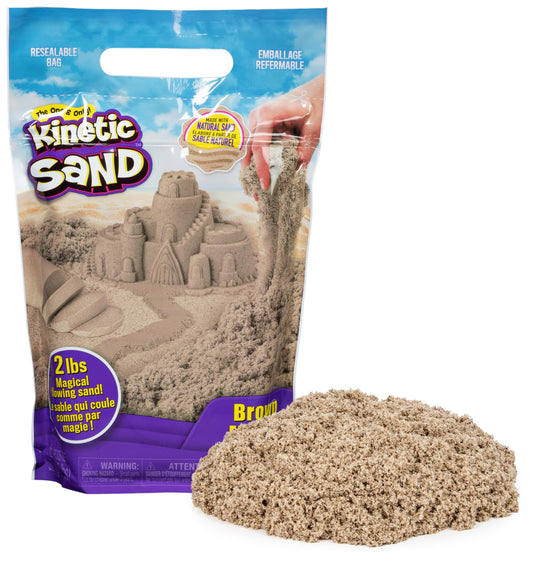 Kinetic Sand The Original Mouldable Sensory Play Sand, Brown, 906 g