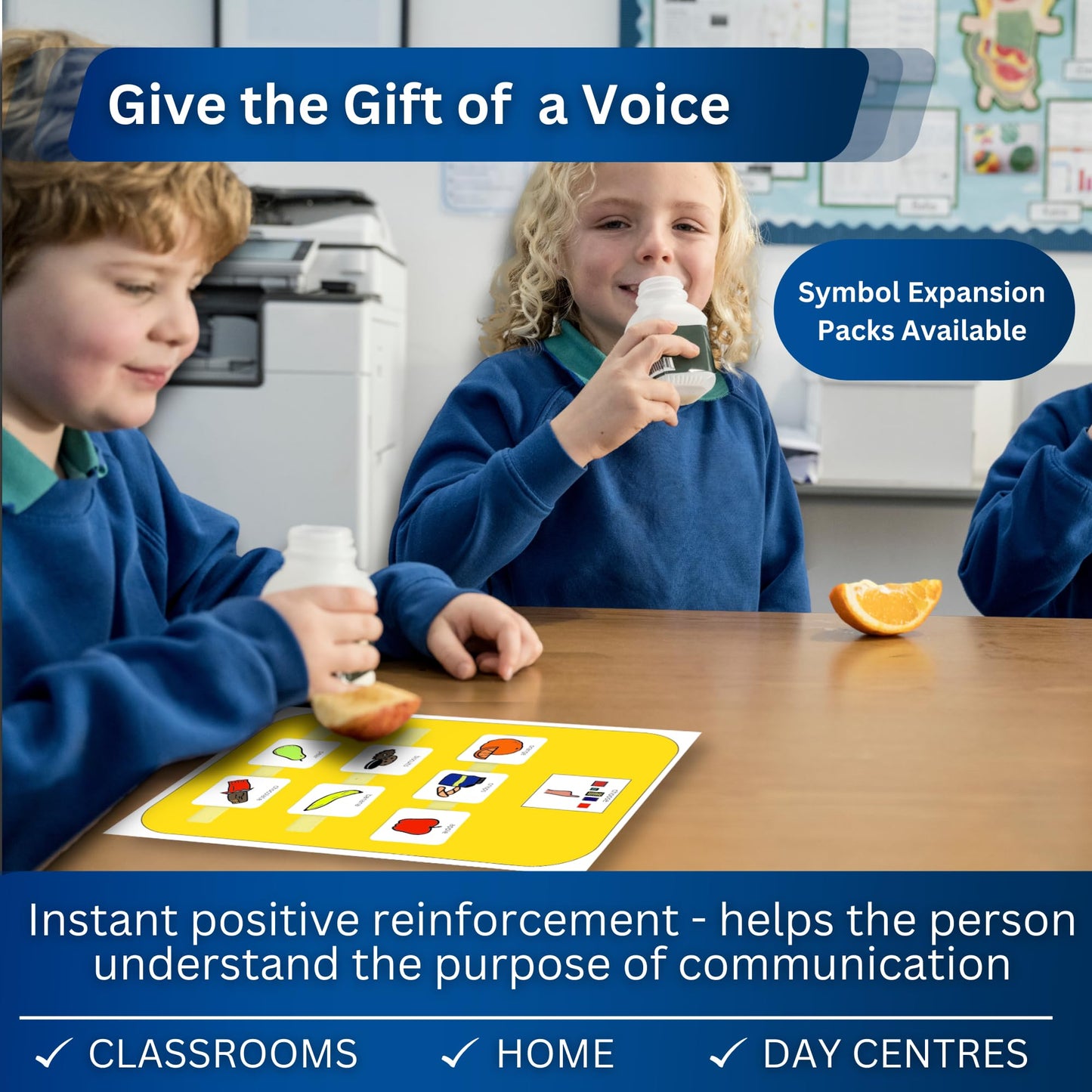 Snack Choice Nonverbal Communication Board –15 Communication Cards – SEN