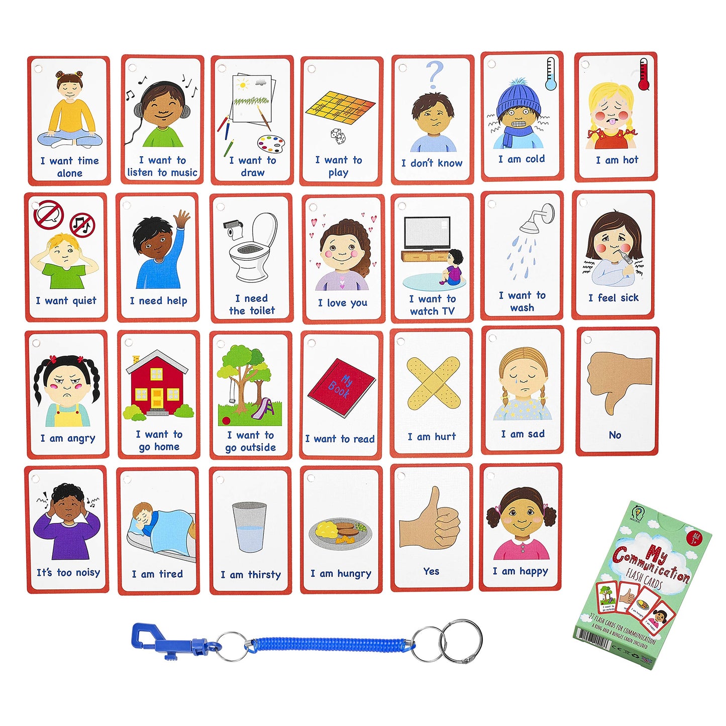 Special Needs My Communication Cards 27 PECS Flashcards For SEN, Special Ed, Speech Delay