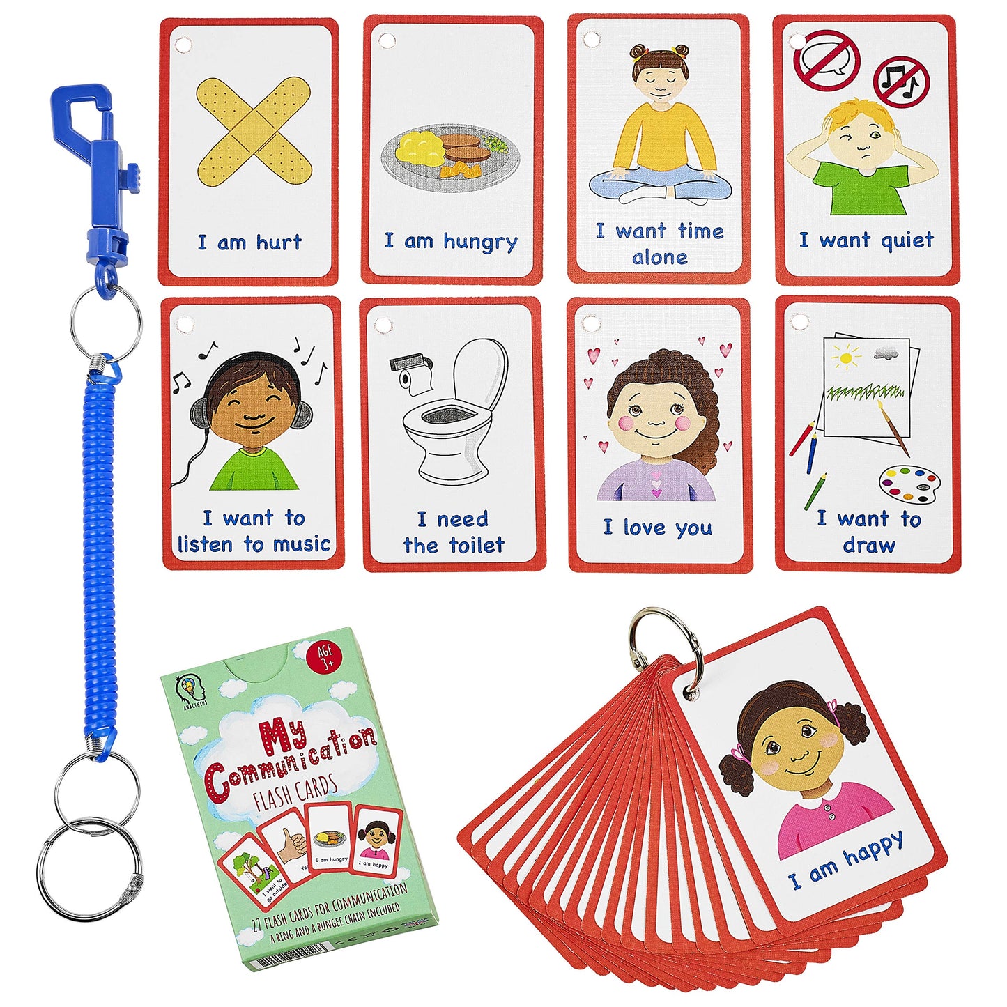 Special Needs My Communication Cards 27 PECS Flashcards For SEN, Special Ed, Speech Delay